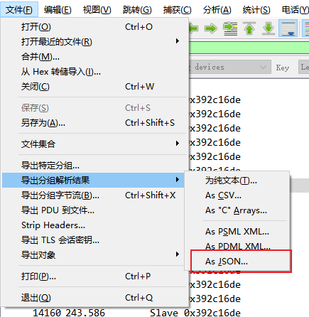 export data as JSON file